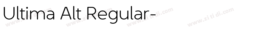 Ultima Alt Regular字体转换